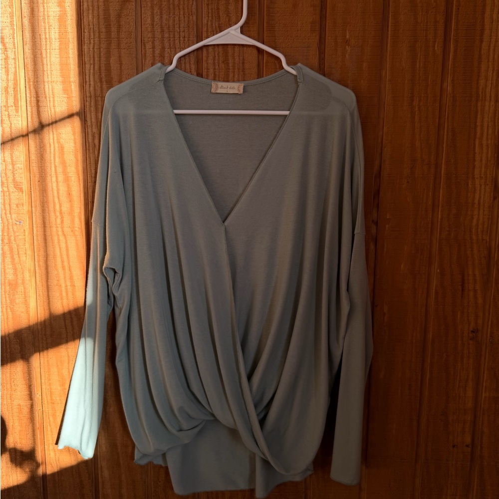 Altar'd State Soft Blue Knit Top